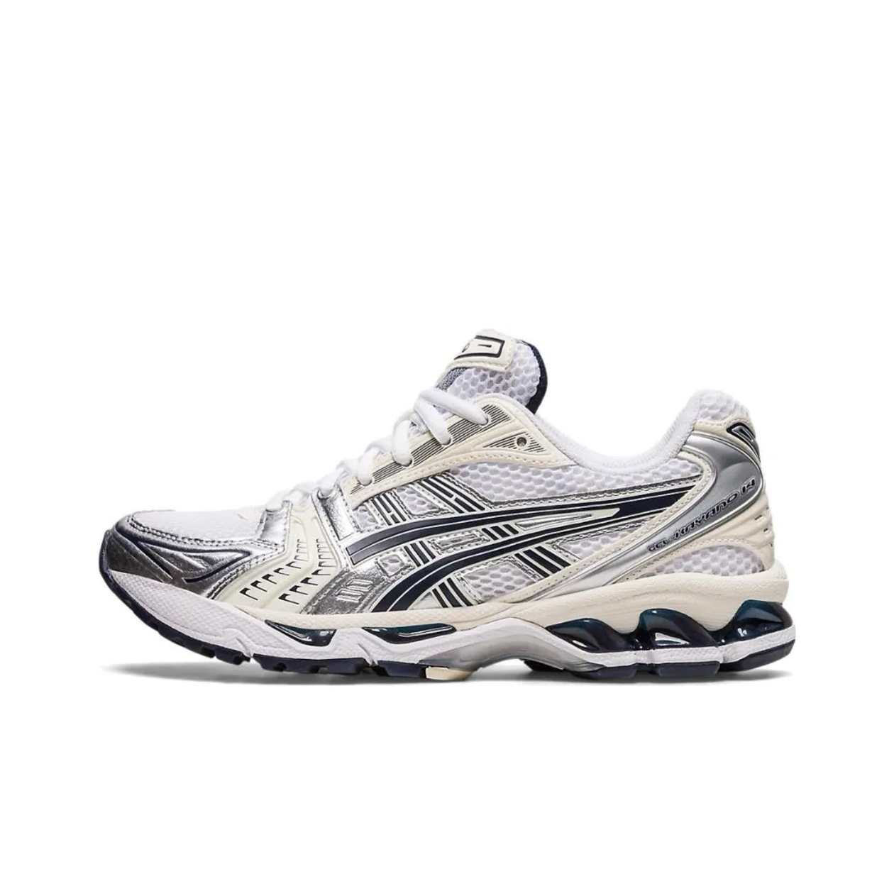 Asics Gel-Kayano 14 White, black, silver