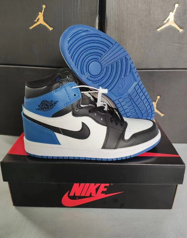 Jordon Air Jordon1High Black, White, Blue