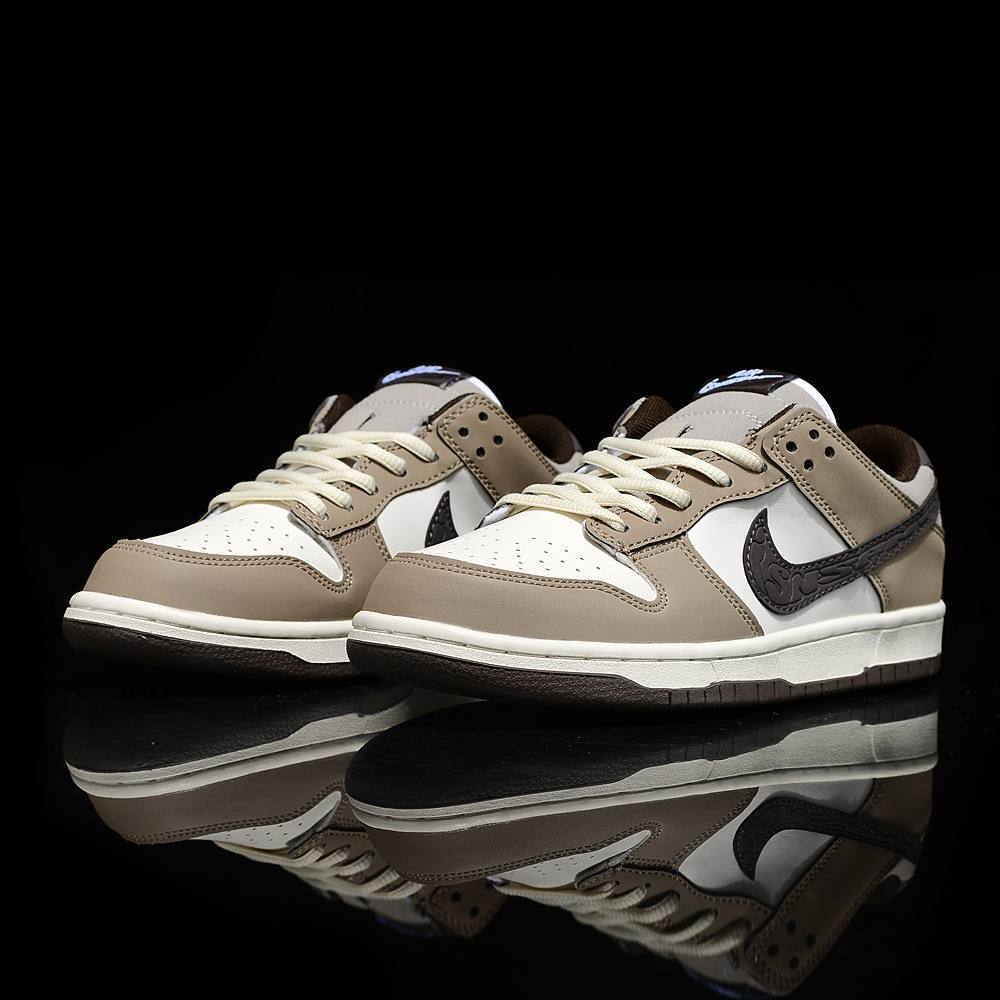 Nike Dunk SB Low White and Brown