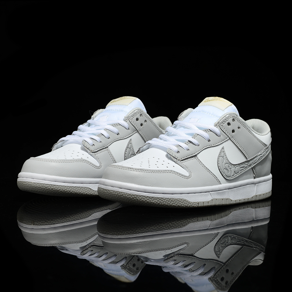 Nike Dunk SB Low White and Gray