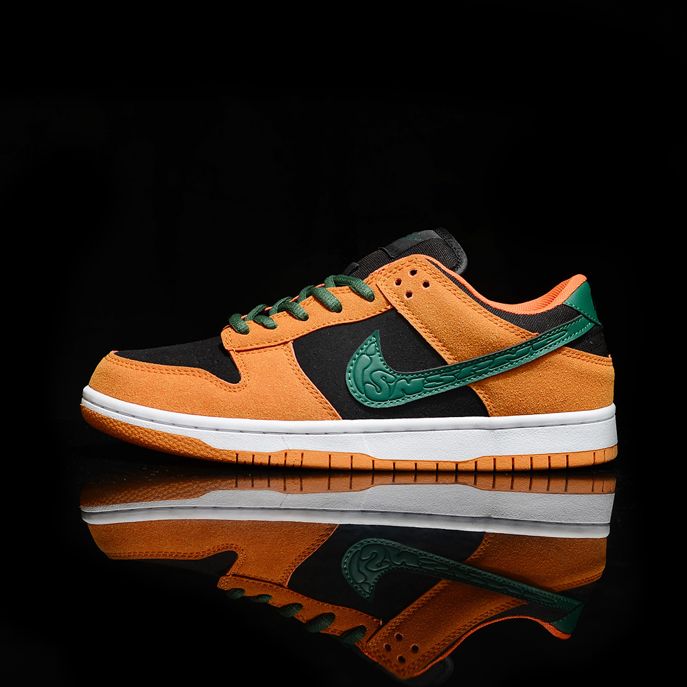 Nike Dunk SB Low in black and orange