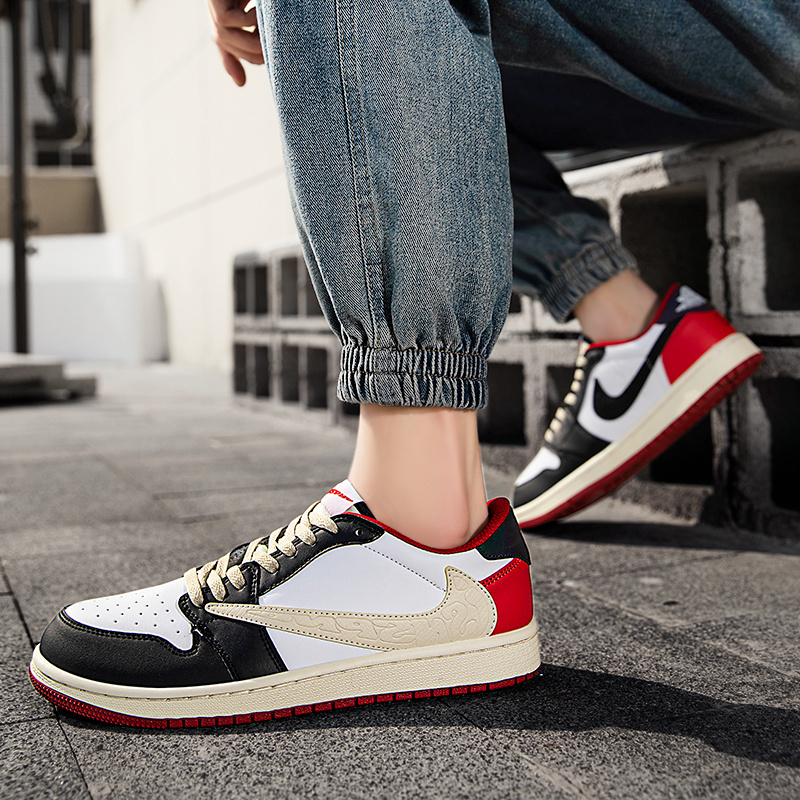Jordon Air Jordan 1 Low - Black, White, Red