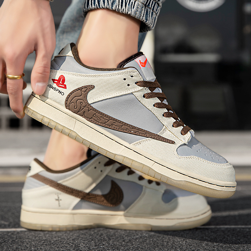 Jordon Air Jordan 1 Low - Gray and White