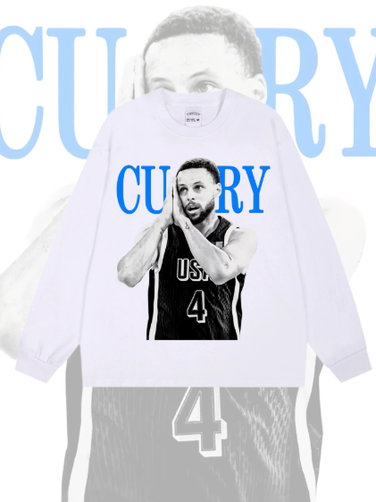 Basketball American breathable star player student male, Irving Curry, Kobe, James, Alexander long-sleeved hoodie