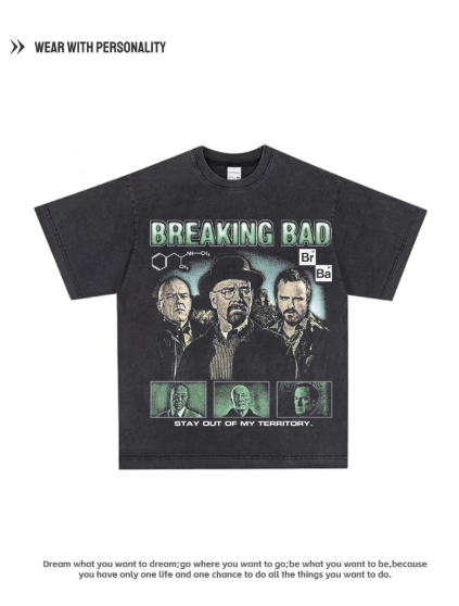 Breaking Bad - Old Man White - American TV Series - Retro Pure Cotton Breathable Short Sleeve Shirt