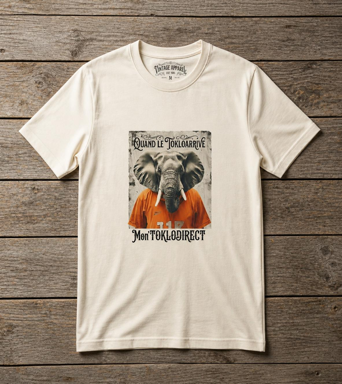 Men's Vintage Elephant Graphic T-Shirt