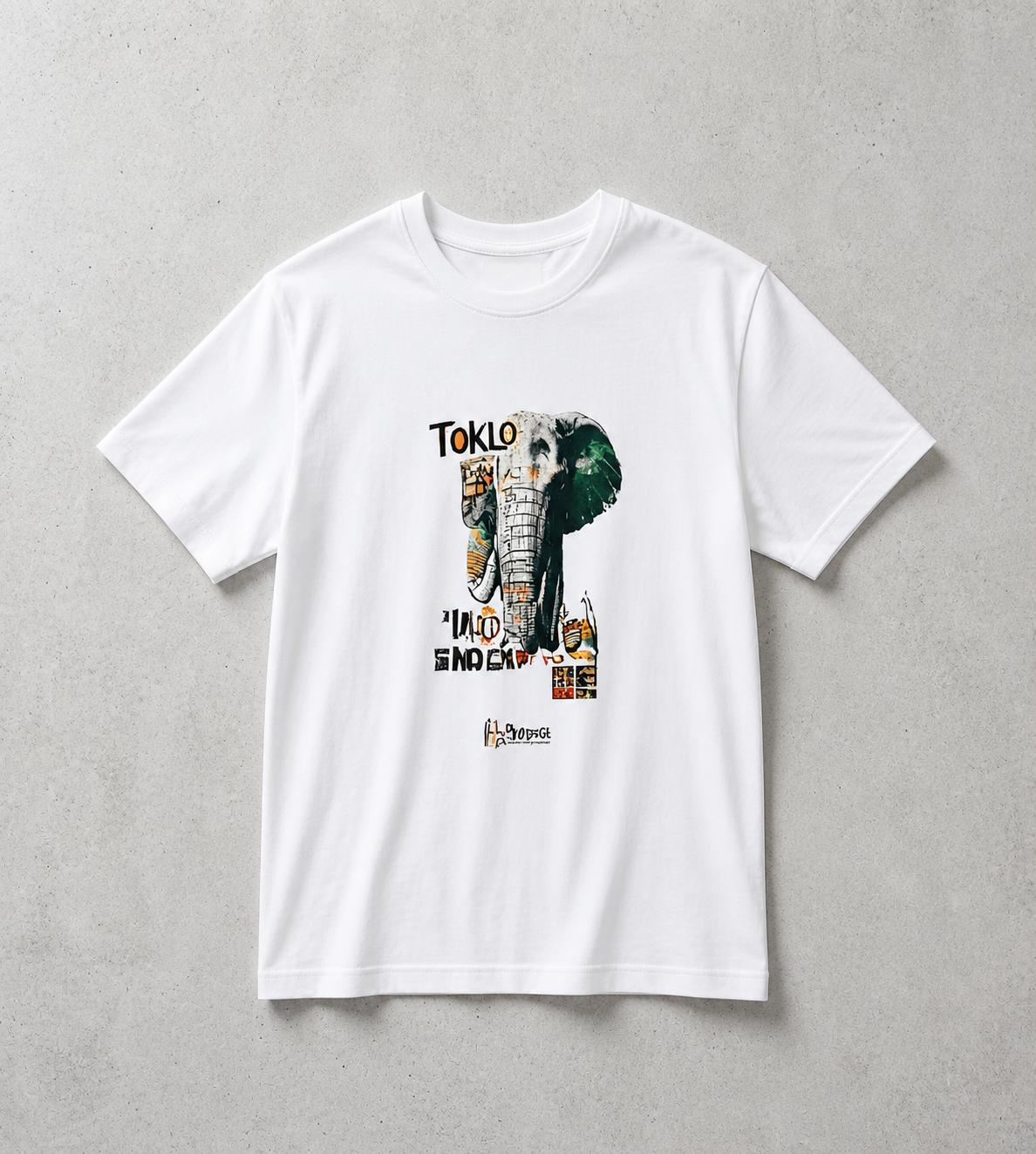 Men's Artistic Elephant Graphic T-Shirt