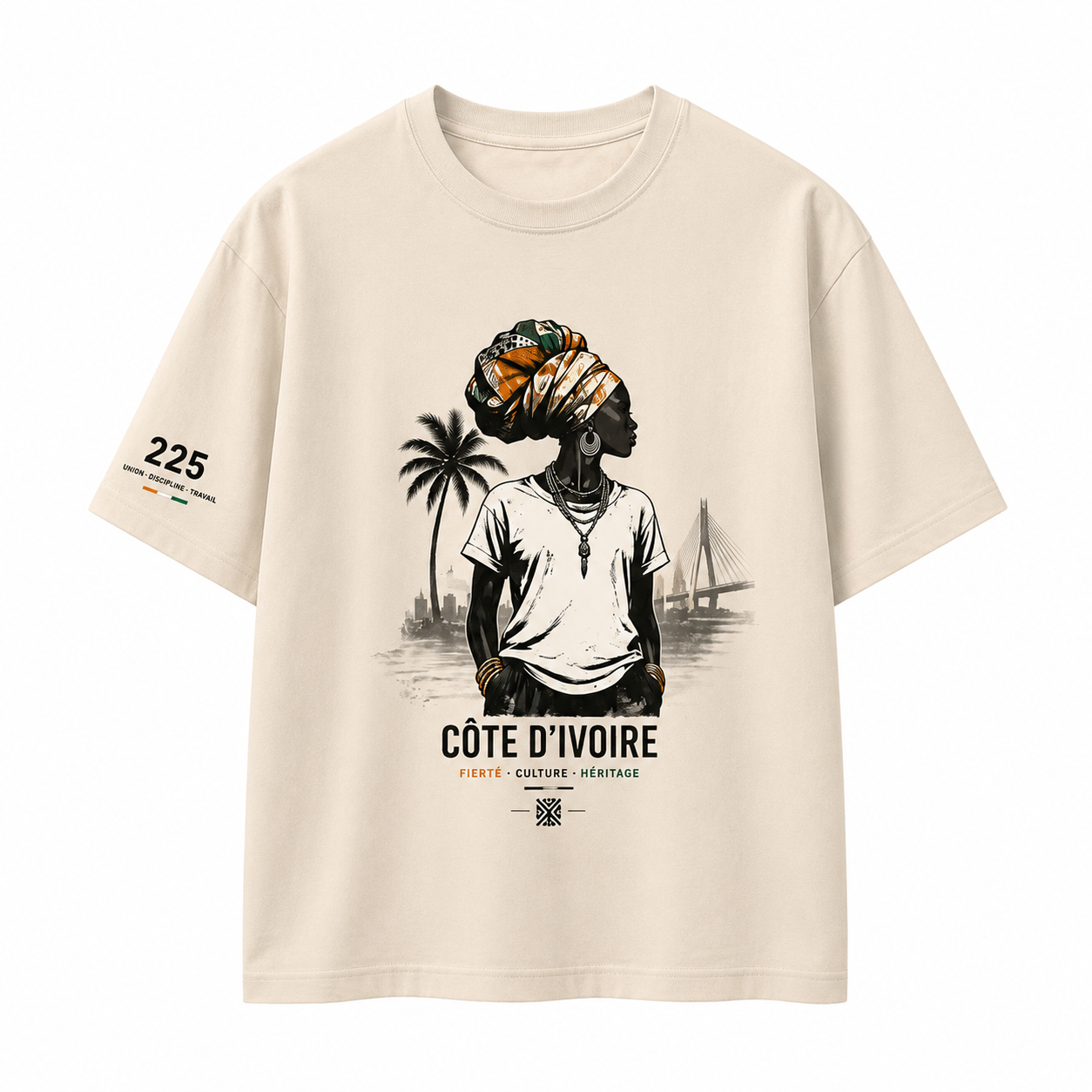 Men's Côte d'Ivoire Themed Graphic T-Shirt