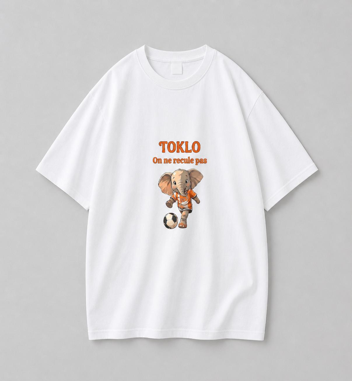 Men's Soccer Elephant "On ne recule pas" Graphic T-Shirt