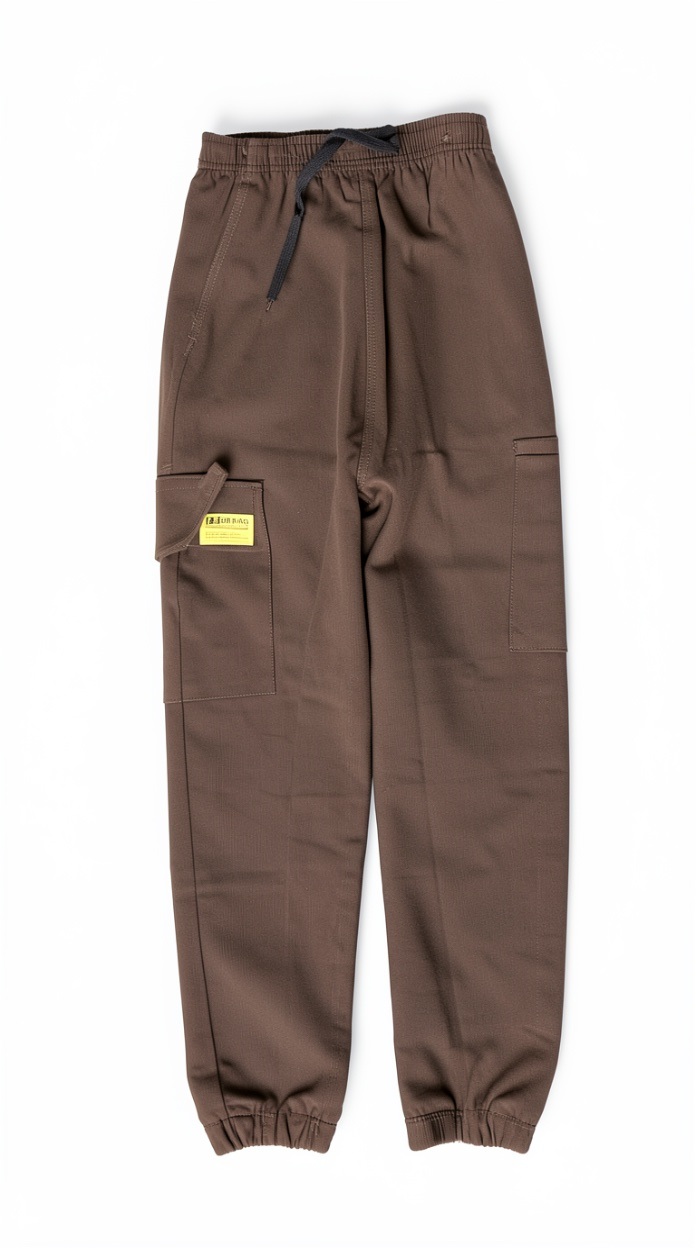Brown Jogger Cargo Pants | Multi-Pocket Casual Streetwear Trousers