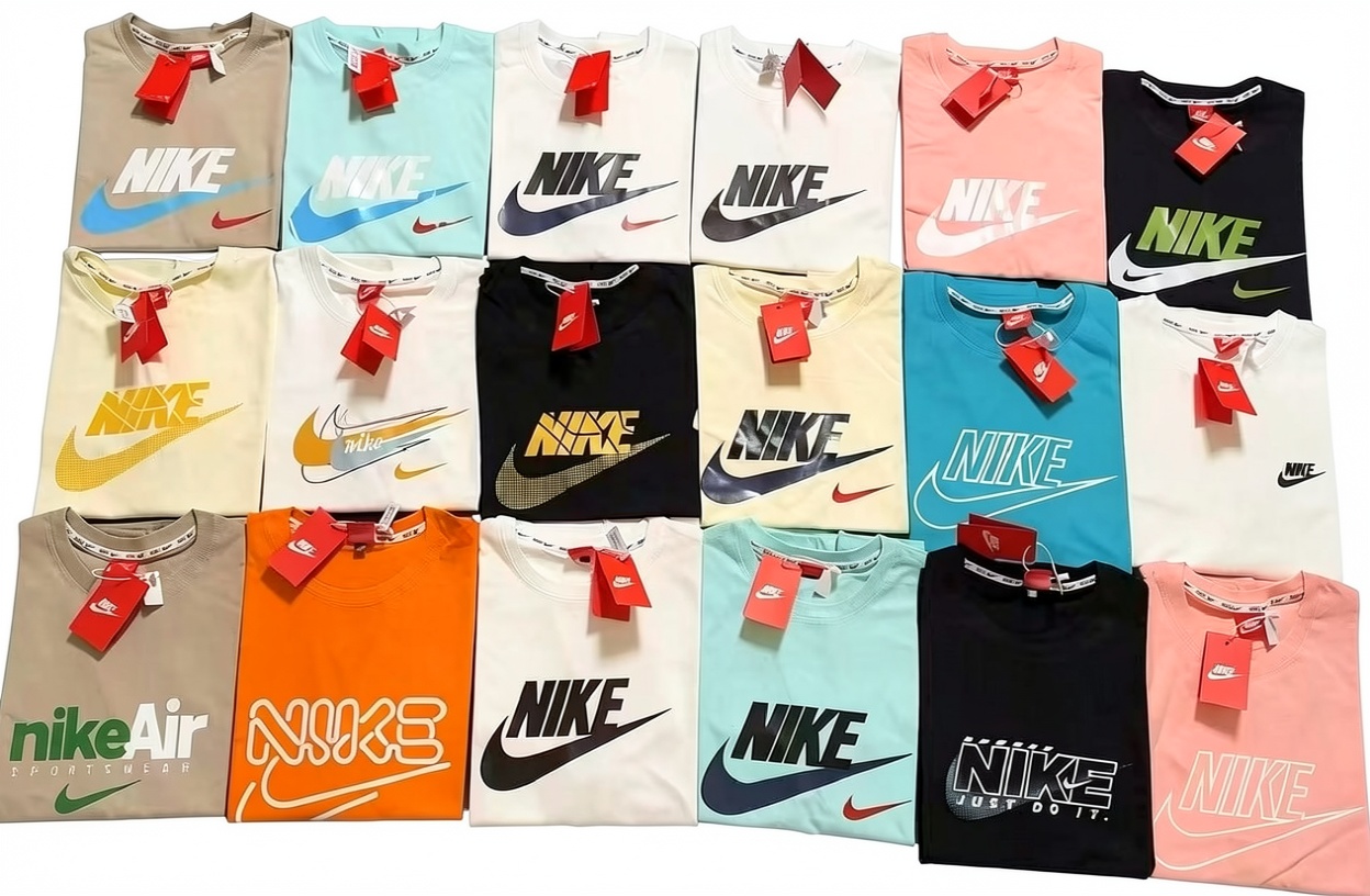 Nike Men's Graphic T-Shirts, Assorted Colors, 18-Pack Bundle, 100% Cotton Crew Neck Tees