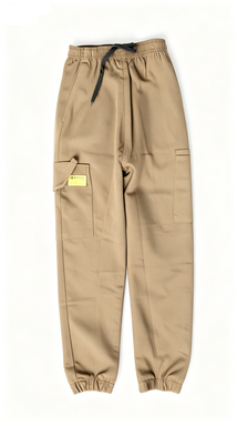 Khaki Jogger Cargo Pants, Multi-Pocket Casual Streetwear Trousers
