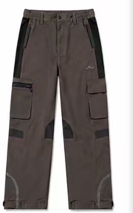 Men's Dark Grey Functional Tactical Cargo Pants, Multi-Pocket Outdoor Workwear Trousers