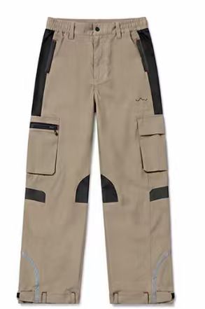 Men's Khaki Functional Tactical Cargo Pants, Multi-Pocket Outdoor Workwear Trousers