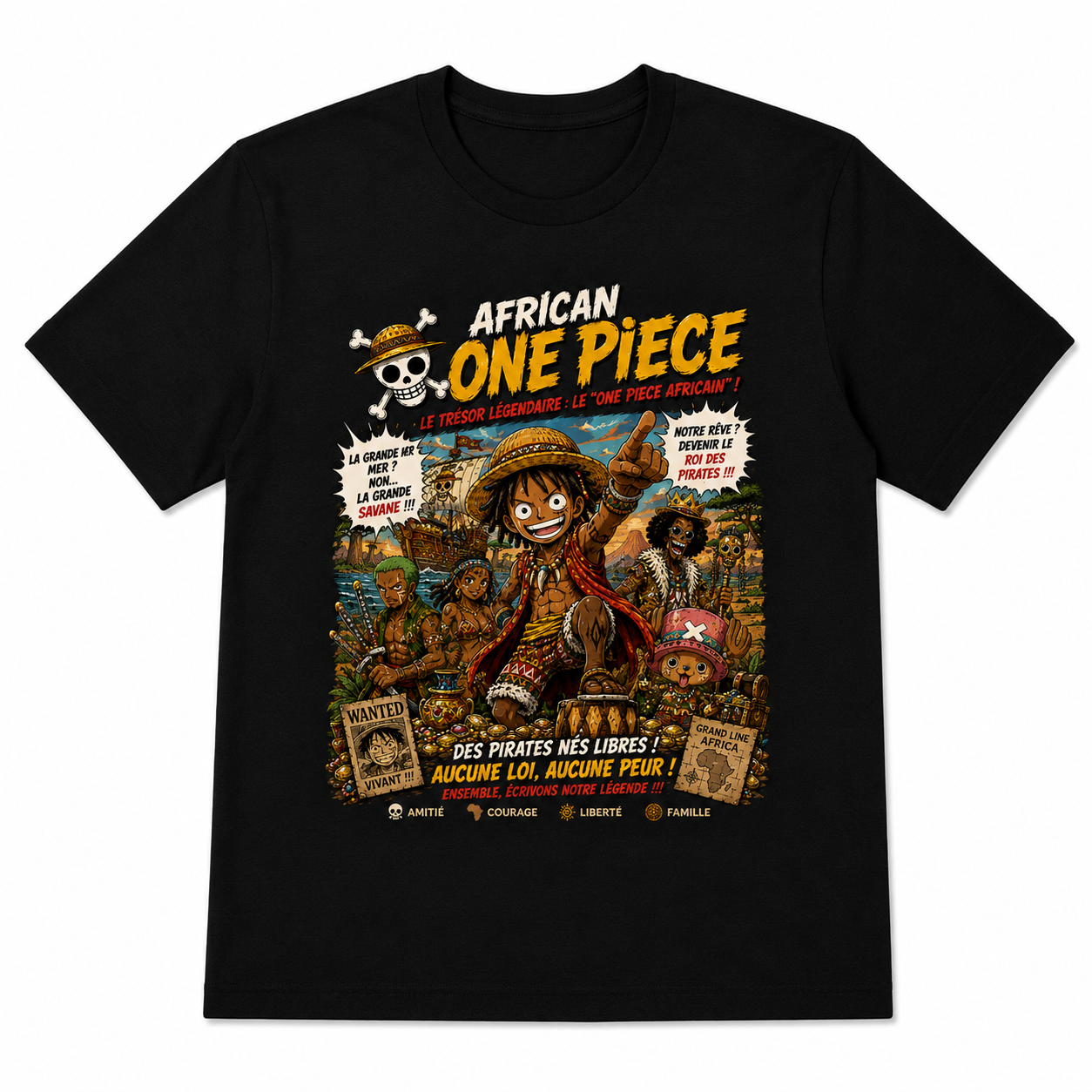 Men's "Ivoire Gang Duck" Streetwear Graphic T-Shirt, African Tribal Print Tee