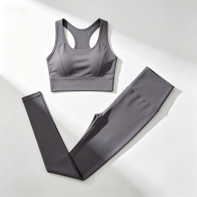 Women's High-Waist Seamless Sports Bra & Leggings Set, Quick-Dry Workout Outfit