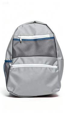 Light Gray Casual Backpack with Mesh Pockets, Everyday Use