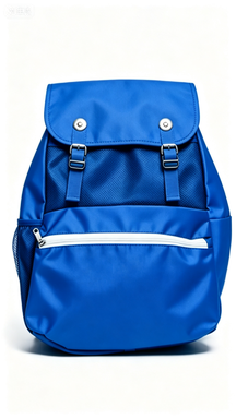 Bright Blue Flap Backpack with Buckle Closure, for Work & School